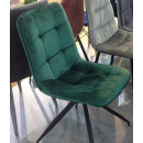 Стул SIGNAL TEXO Velvet Bluvel 78 зеленый/черный